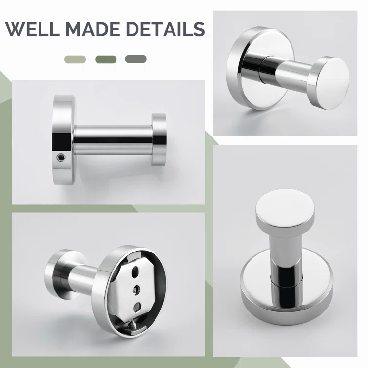 Stainless Steel Wall Mounted Robe Hook