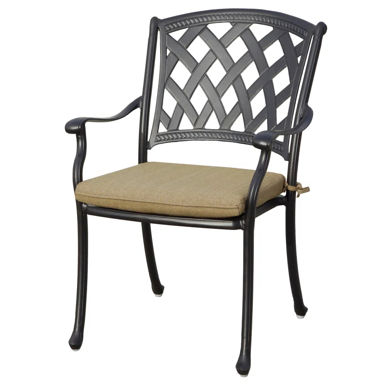 Ocean View Outdoor Dining Armchair with Cushion