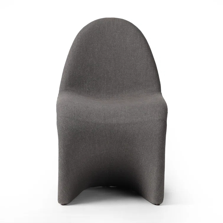 Antwerp Seal Grey Linen Upholstered Side Chair