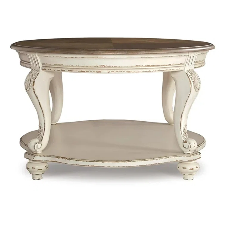 Signature Design By Ashley Casual Realyn Coffee Table White/Brown