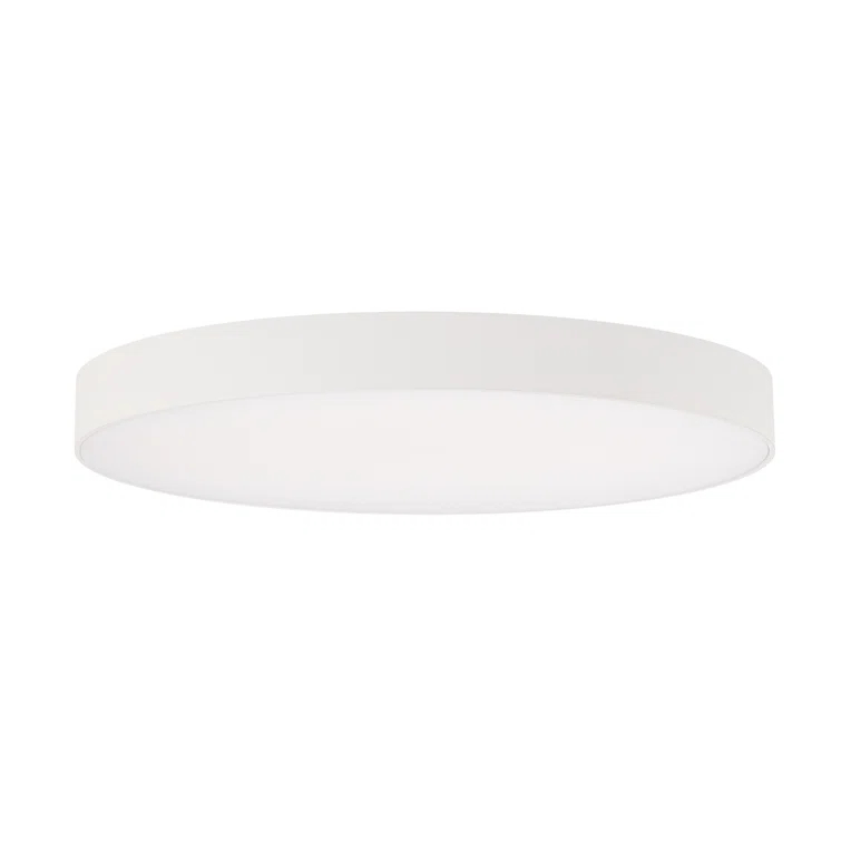 WAC Limited Edgeless Round Acrylic Dimmable LED Flush Mount Light With Color Temperature Switch: 2700K, 3000K, 3500K, 4000K, and 5000K