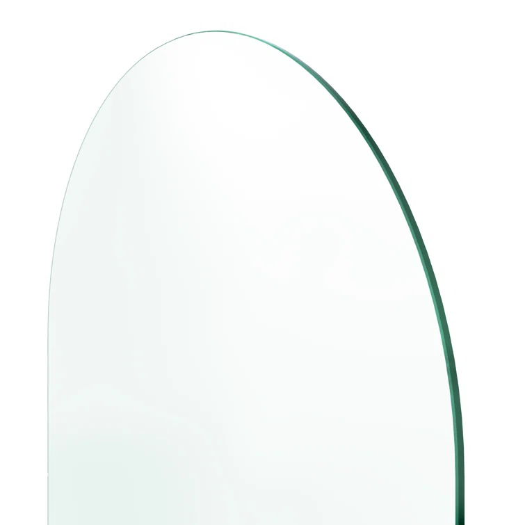 Venus 34 in. x 66.75 in. Frameless Arched Single Fixed Bath Panel