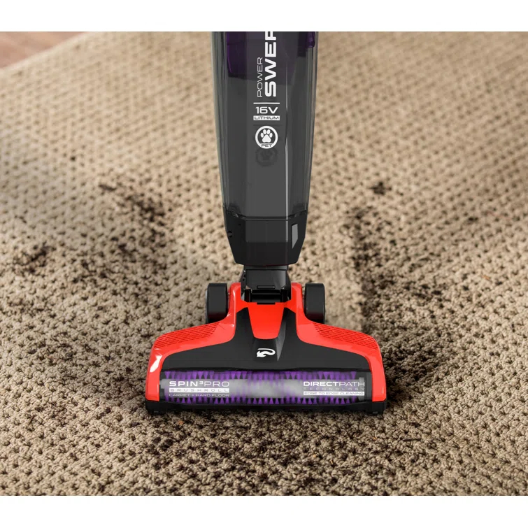 Power Swerve Pet, Lightweight Cordless Stick Upright Vacuum Cleaner, For Carpet And Hard Floors, Bd22052v, Red