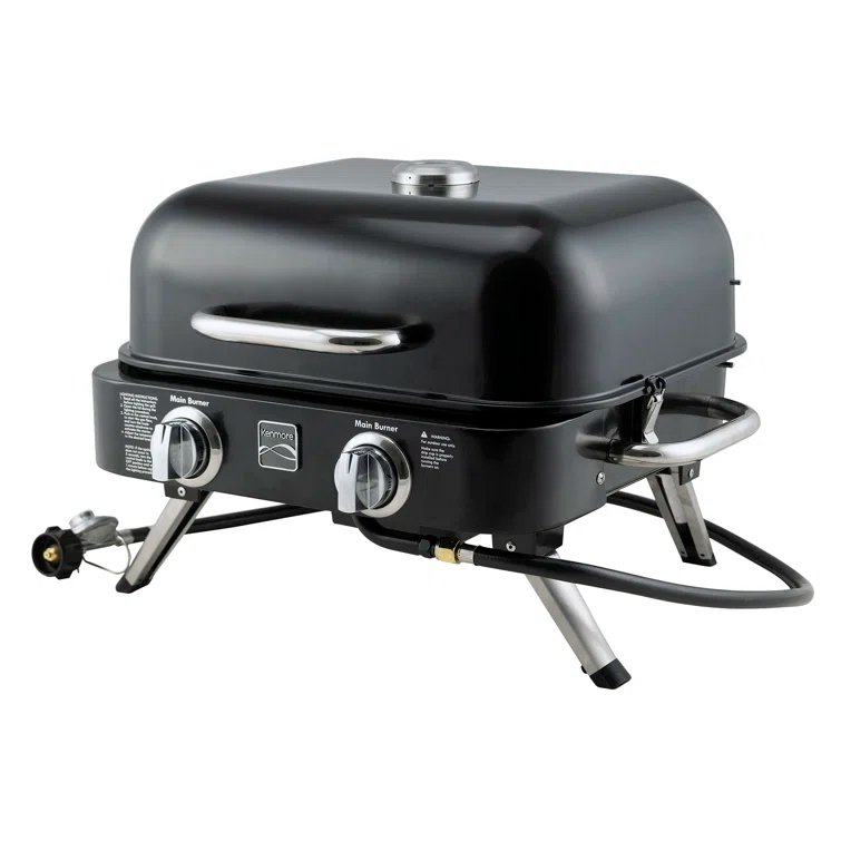 Kenmore 2-Burner Portable Tabletop Retro Gas Grill