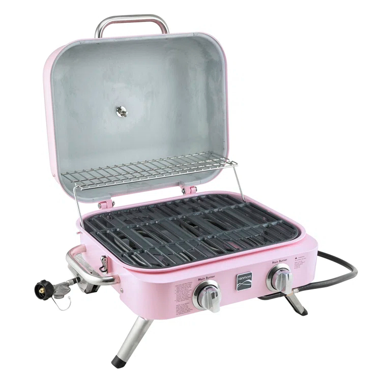 Kenmore 2-Burner Portable Tabletop Retro Gas Grill