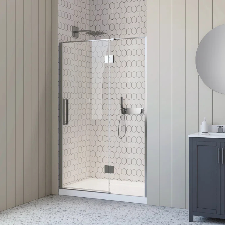 A&E Bath and Shower 48'' - W x 74'' H Door with Tani-48-CHR