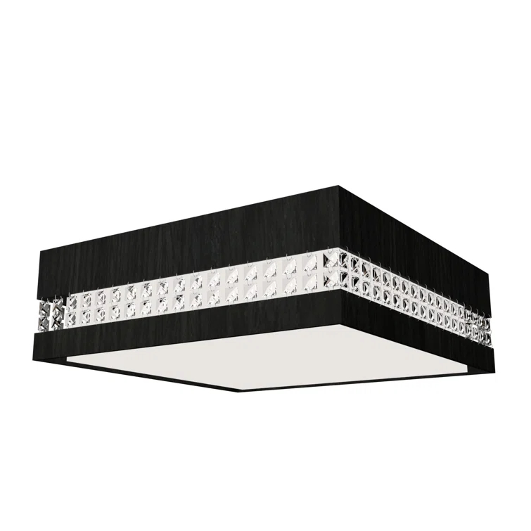 Blonde Freijo Crystal LED Flush Mount Ceiling Light