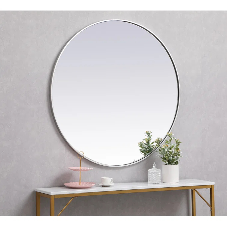 Sabine Metal Round Wall Mirror