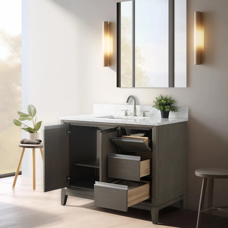 42 Single Bathroom Vanity with Top