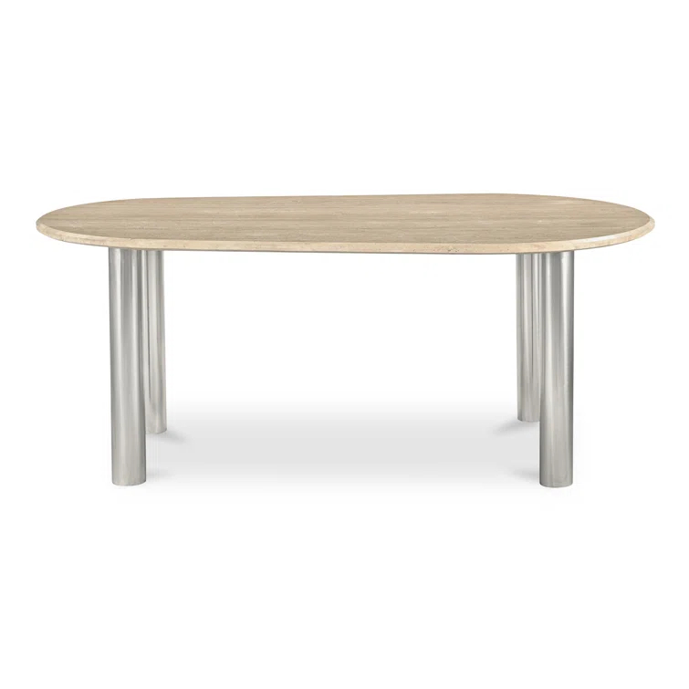 Astyn 73.5" Marble Iron Dining Table