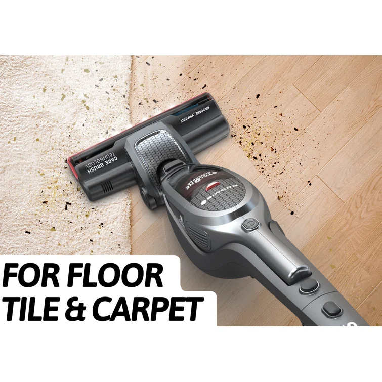 ROOMIE TEC Vincent Cordless Upright Vacuum Cleaner, High-Power 2200mAh Li-ion Rechargeable Battery