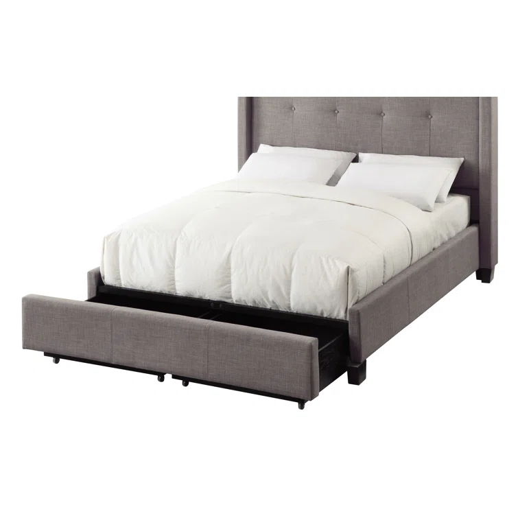 Geneva - Madeleine Dolphin Upholstered Panel Storage Bed