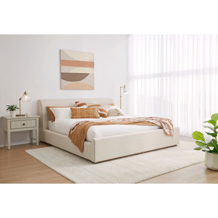 Virgil Louis Upholstered Panel Bed