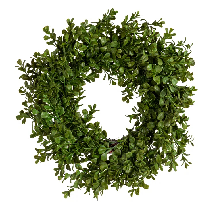 Round Faux Boxwood Wreath