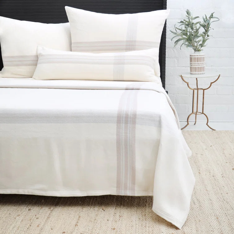 Geneva Plaid Cotton Lumbar Throw Pillow