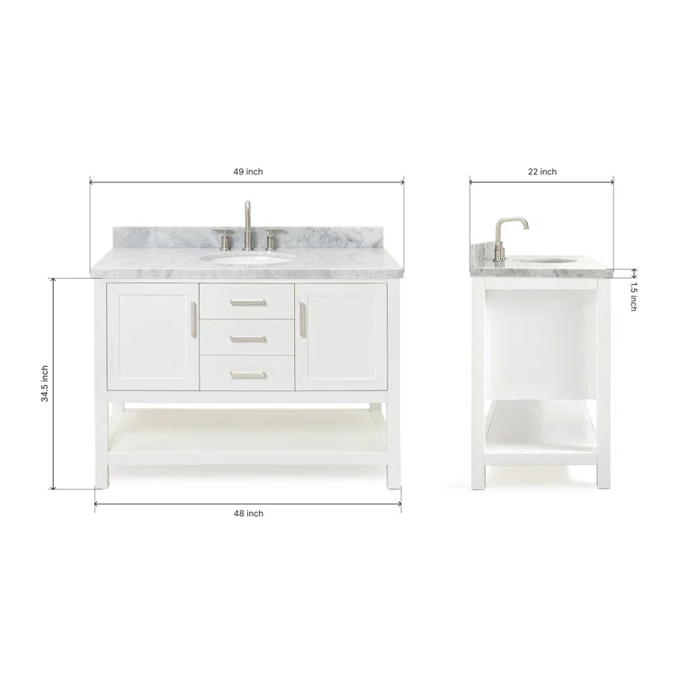 Bayhill 49'' W Single Vanity