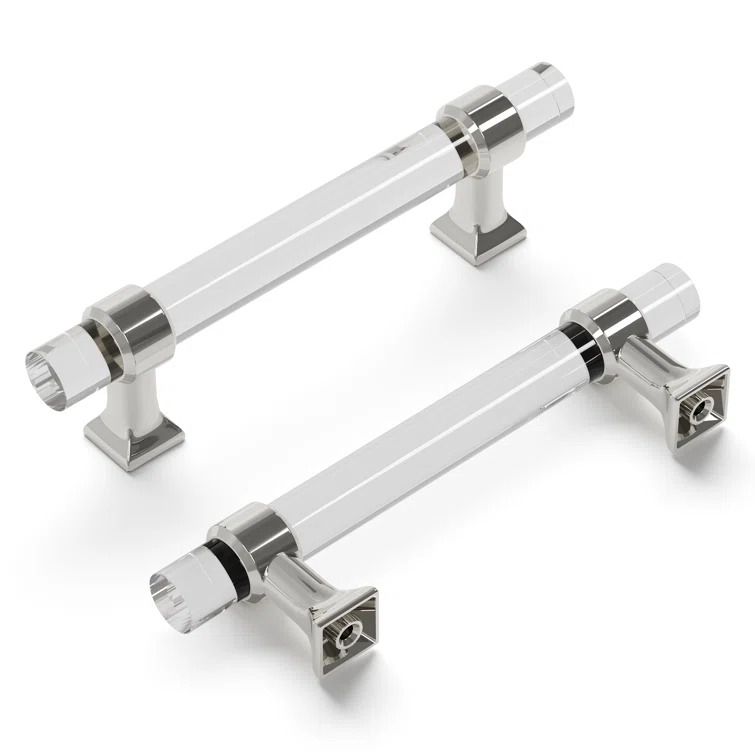 Crystal Palace Kitchen Handles, Solid Core Drawer Pulls for Cabinet Doors, 3-3/4"