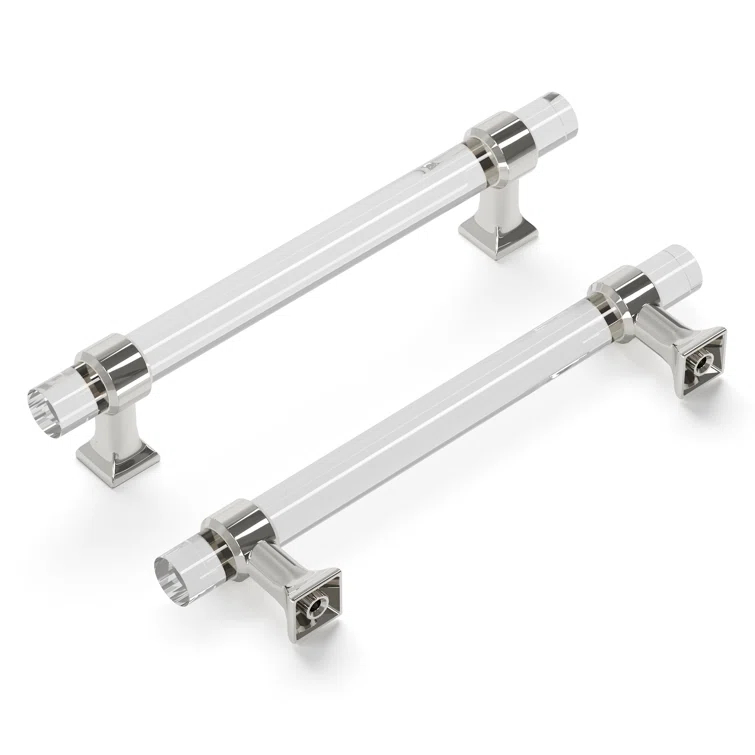 Crystal Palace Kitchen Handles, Solid Core Drawer Pulls for Cabinet Doors, 5-1/16"