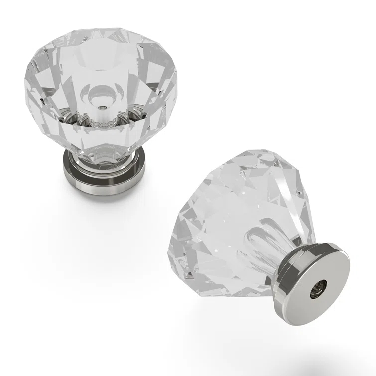 Crystal Palace 1 1/4" Length Geometric Knob
