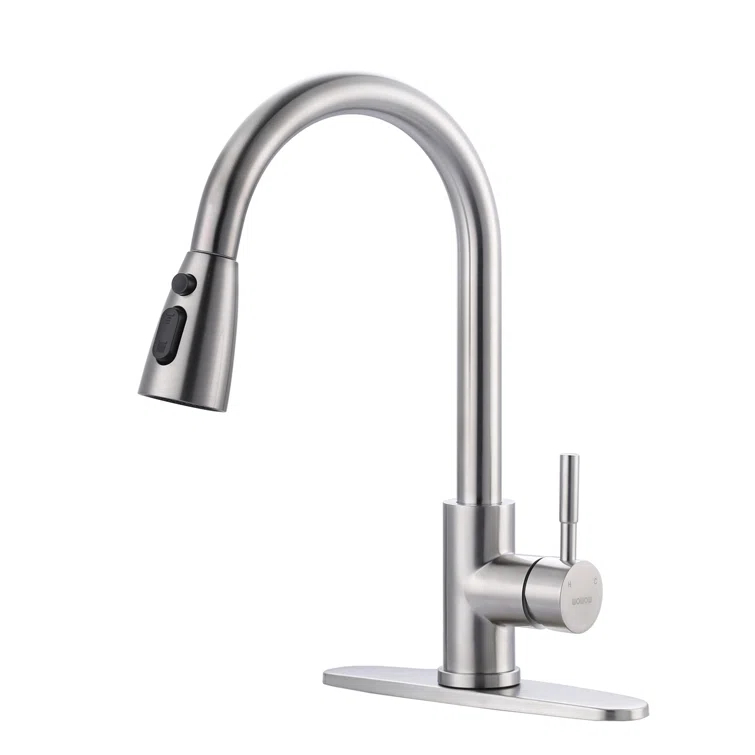 High Arc Pull Down Kitchen Faucet with Sprayer