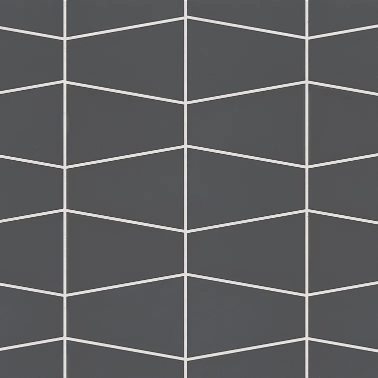 Marin Trapezoid Matte Porcelain Mosaic Tile