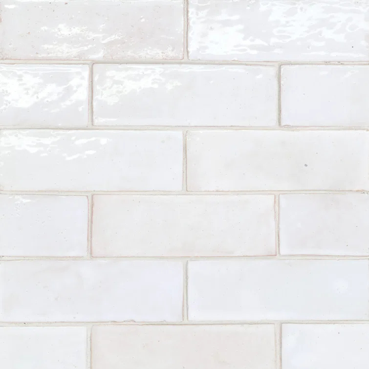 Zagora 2" x 6" Glossy Zellige Field Tile