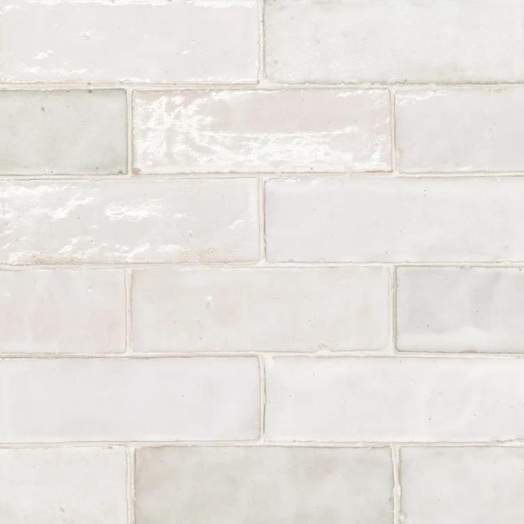 Zagora 2" x 6" Glossy Zellige Field Tile