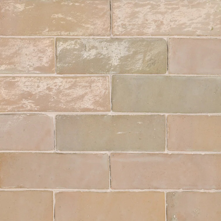 Zagora 2" x 6" Glossy Zellige Field Tile