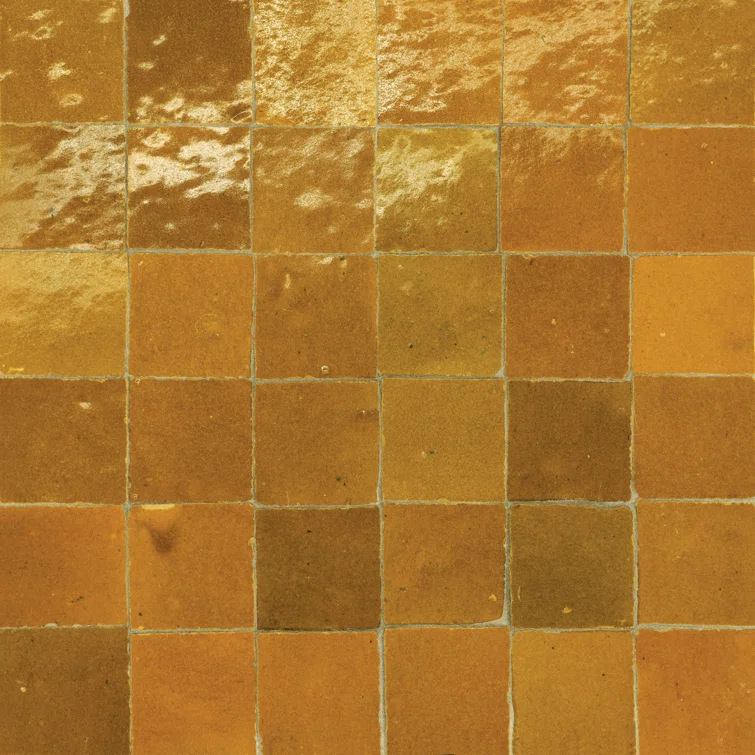 Zagora 2" x 2" Glossy Zellige Mosaic Tile