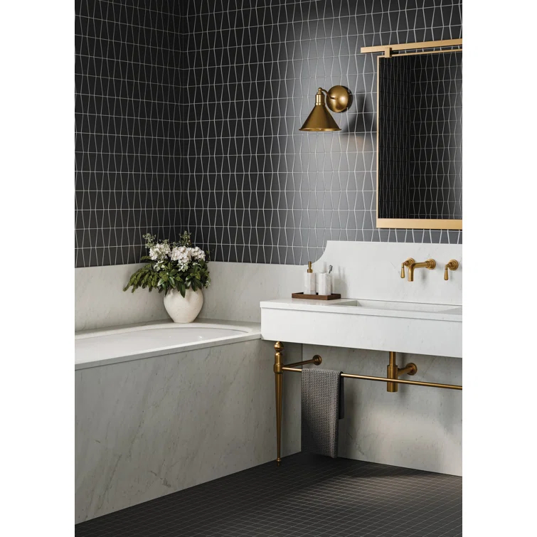 Marin Trapezoid Matte Porcelain Mosaic Tile