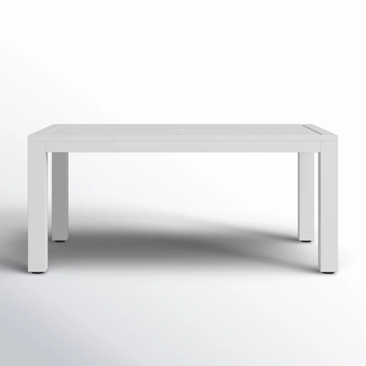 Poinsettia 64'' Aluminum Outdoor Dining Table