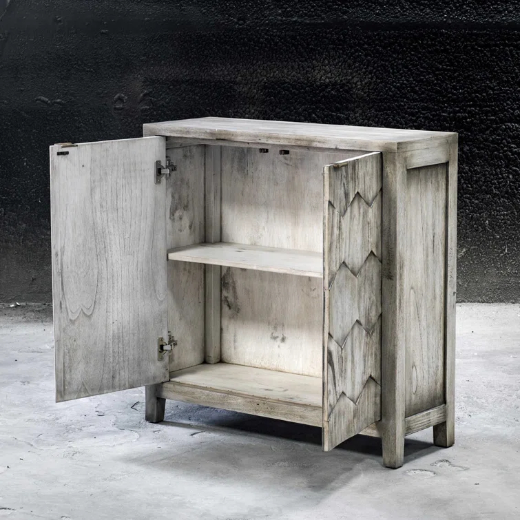 Blancheville Solid Wood Storage Cabinet