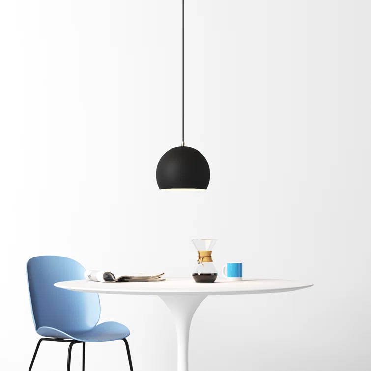 Schultz Single Light Metal Dimmable Pendant