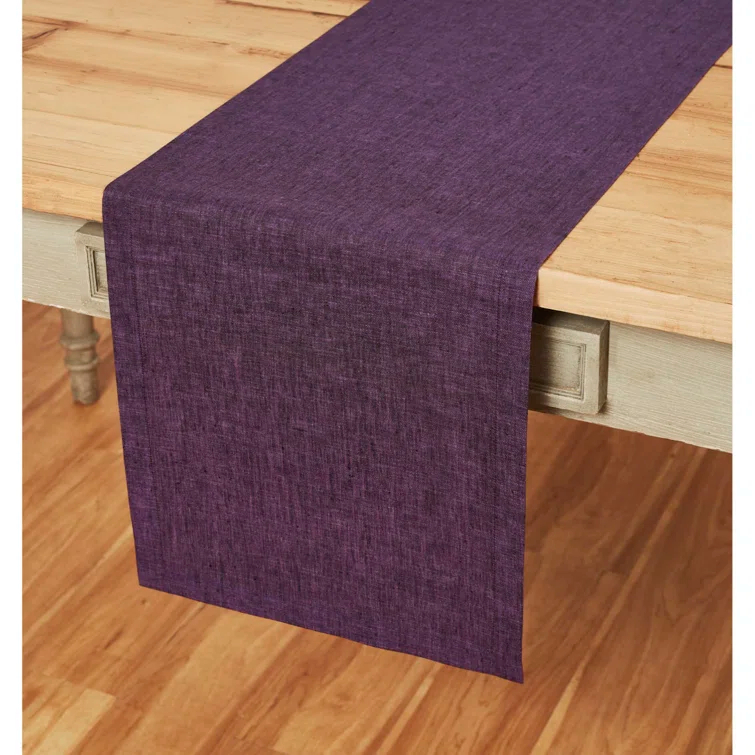 Solino Home 100% Pure Linen Table Runner - Athena