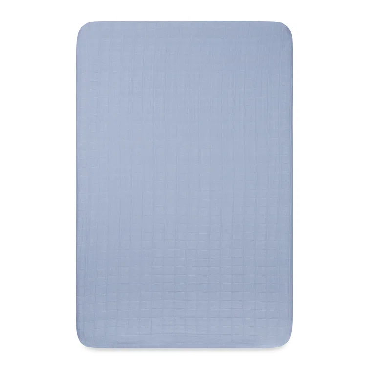 Dewdrop Muslin Mini Crib Sheet