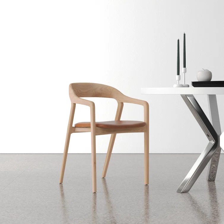 Kayla Leather Dining Armchair