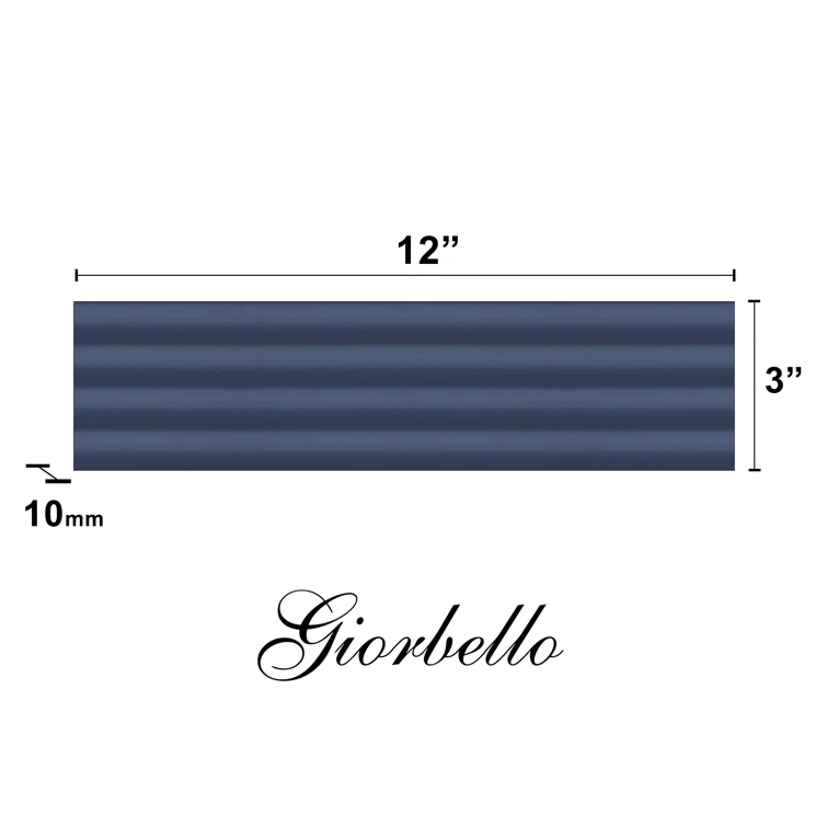 Flute 3" x 12" Ceramic Wall & Floor Tile