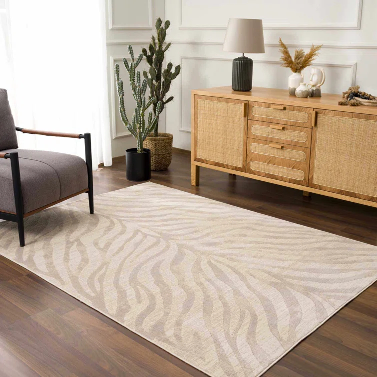 Edsel Oriental Light Gray/Beige Area Rug