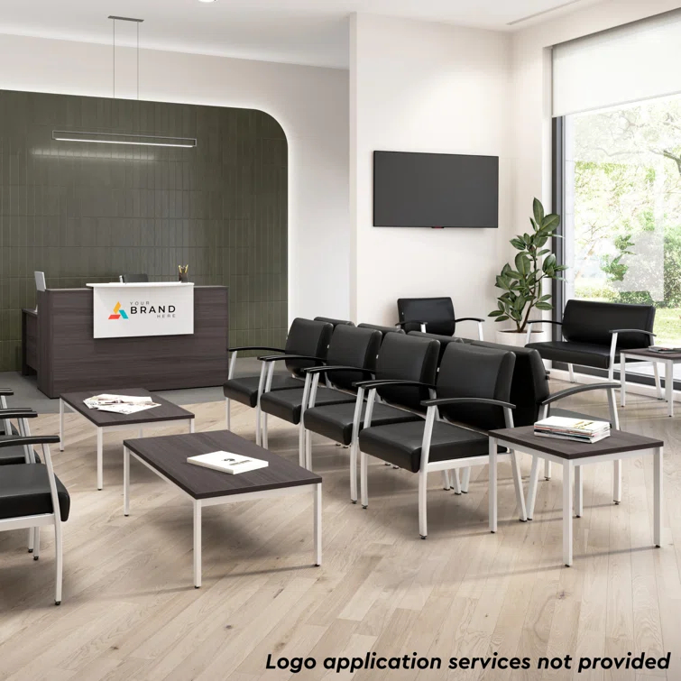 Arrive 72W x 72D Reception L Desk with 3 Drawer Mobile Pedestal