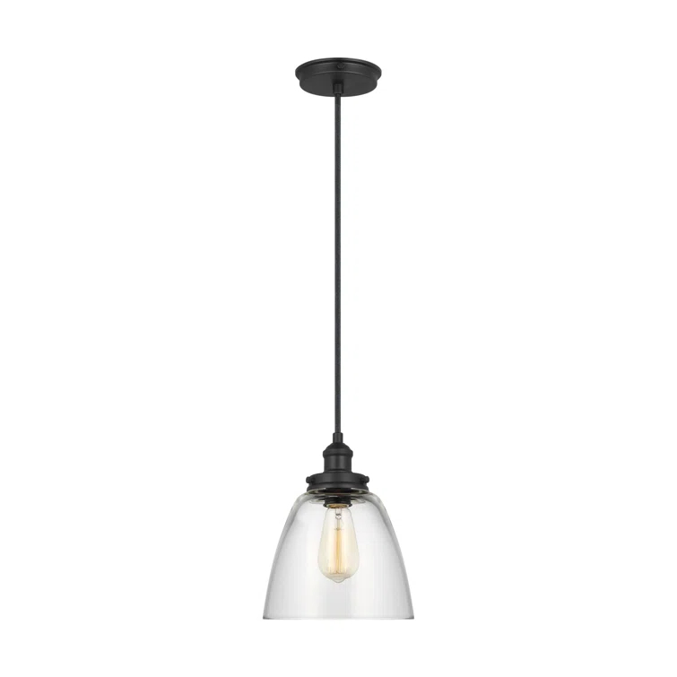 Topanga Single Light Glass Dimmable Pendant