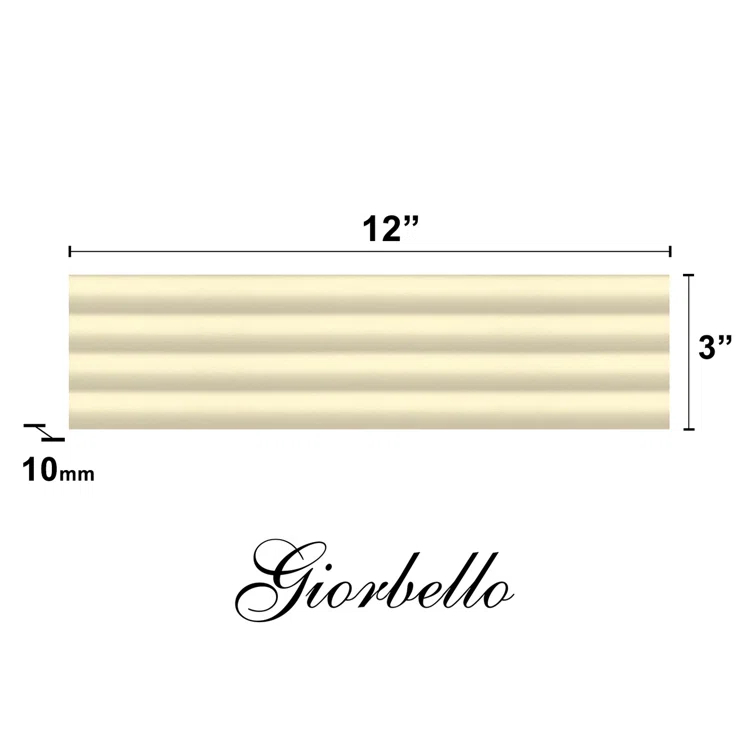 Flute 3" x 12" Ceramic Wall & Floor Tile