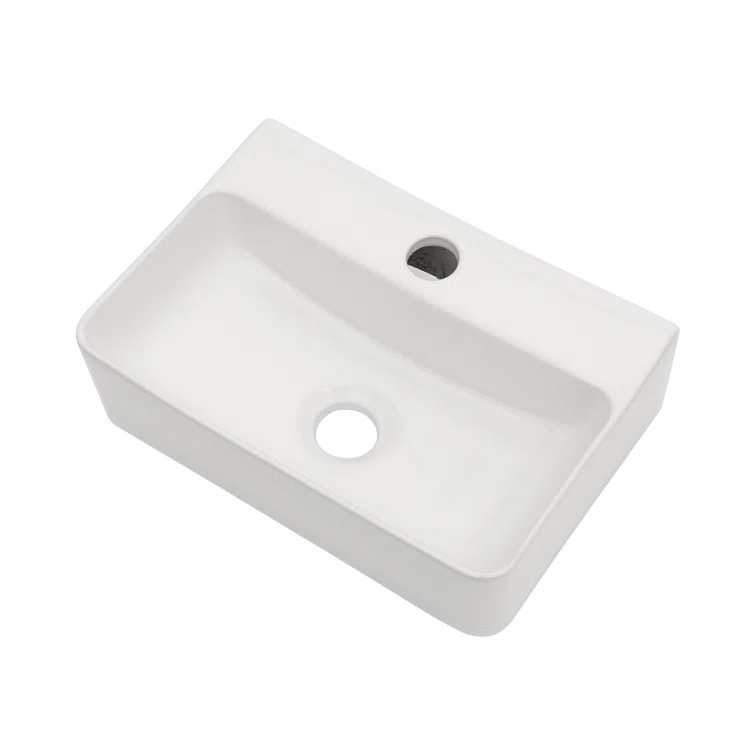 APRESSHUI AH-BS1410LGP APRESSHUI 10'' Ceramic Rectangular Bathroom Sink