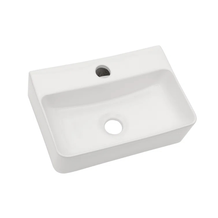 APRESSHUI AH-BS1410LGP APRESSHUI 10'' Ceramic Rectangular Bathroom Sink