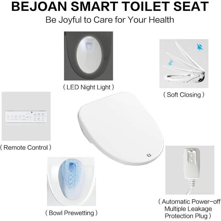 Elongated Toilet Seat Bidet