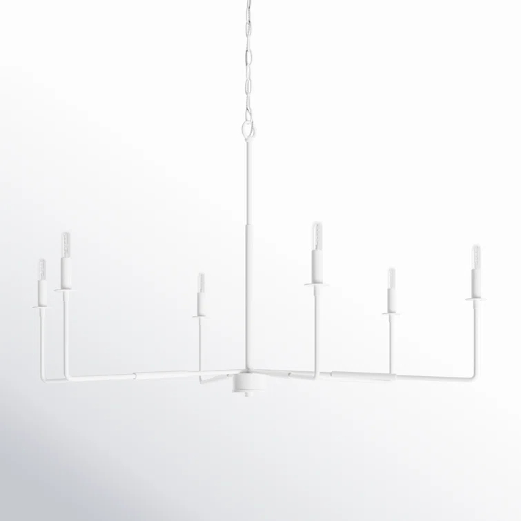 Alysa 6 - Light Dimmable Classic / Traditional Chandelier