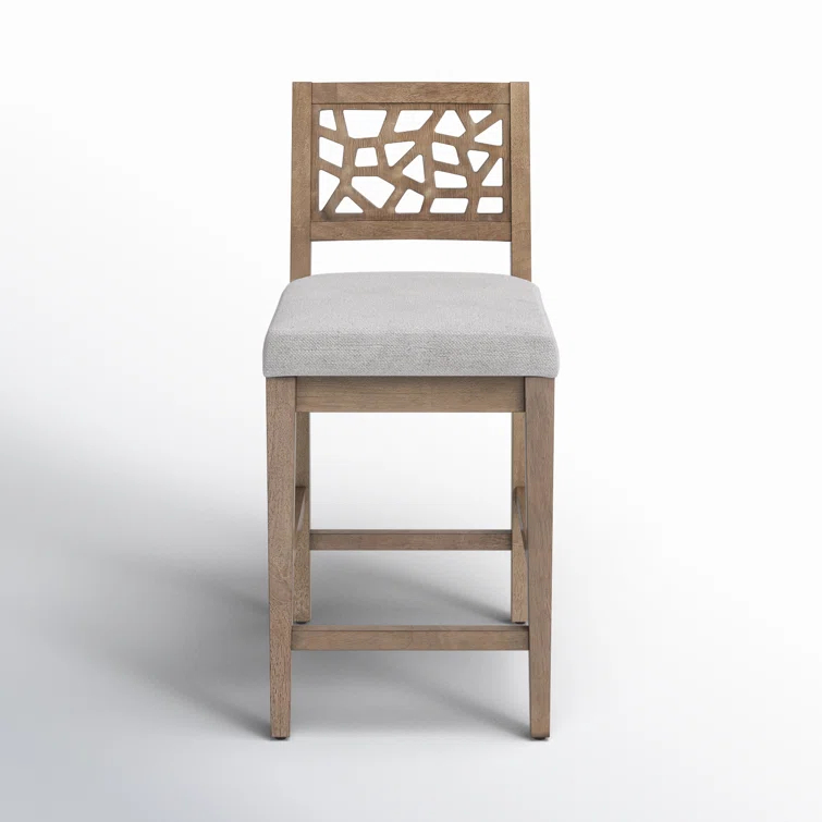 Porschia Solid Wood Bar & Counter Stool