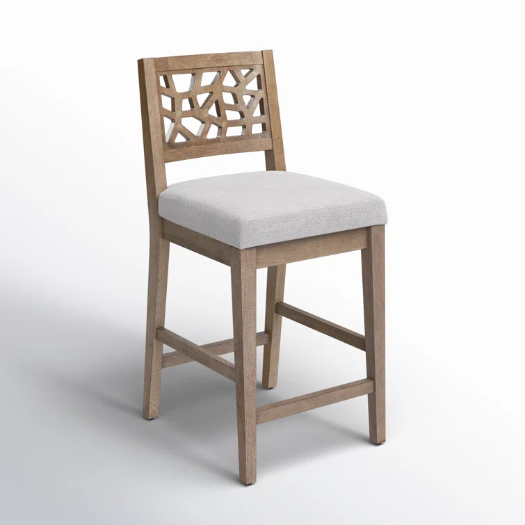 Porschia Solid Wood Bar & Counter Stool