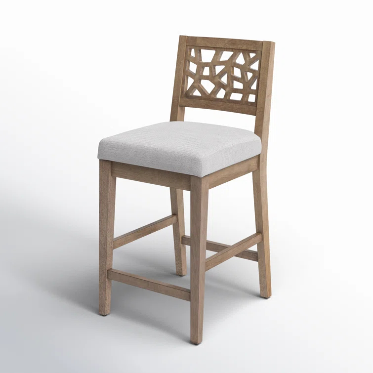 Porschia Solid Wood Bar & Counter Stool