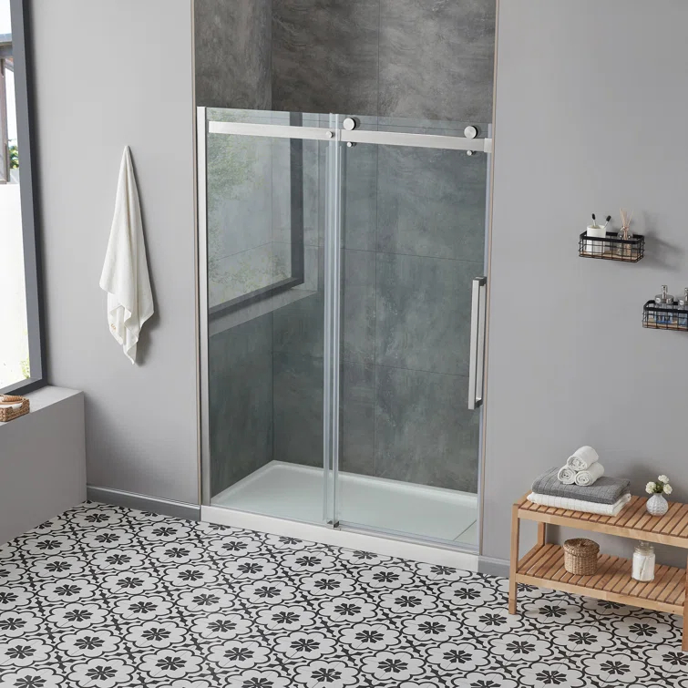 OVE Decors Bel Soft Close 60" x 78" Frameless Sliding Soft Close Shower Door