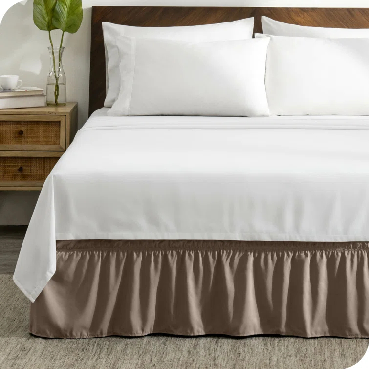 Bare Home Ruffled Wrap Around Bed Skirt